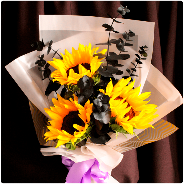 Bouquet de 3 girasoles - Image 3