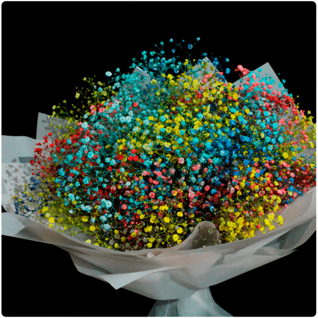 Bouquet deBaby Breath Multicolor  - Image 3