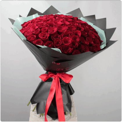 Bouquet de  rosas rojas
