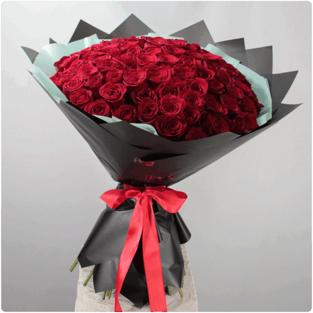 Bouquet de  rosas rojas