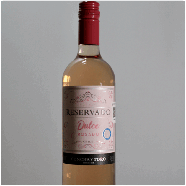 Vino reservado dulce rosado